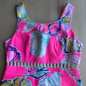 Lilly Pulitzer Pink floral dress Size 2
